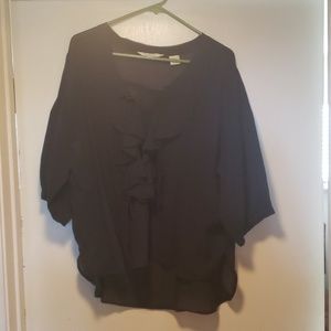 Denim & Supply Black sheer blouse